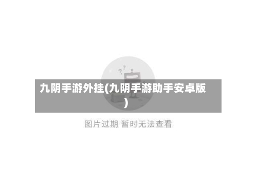 九阴手游外挂(九阴手游助手安卓版)-第3张图片